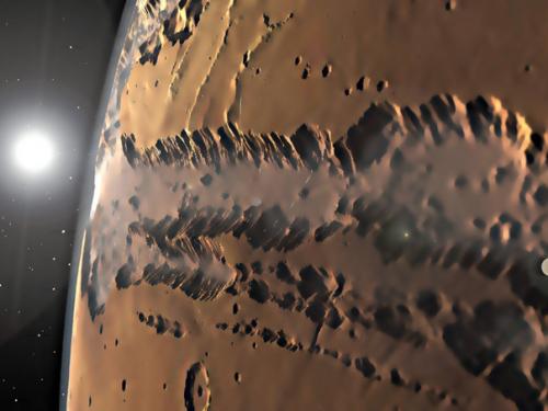 Гигантская система каньонов на марсе - долины маринер. 04 Гигантская система каньонов на марсе - долины маринер. 04