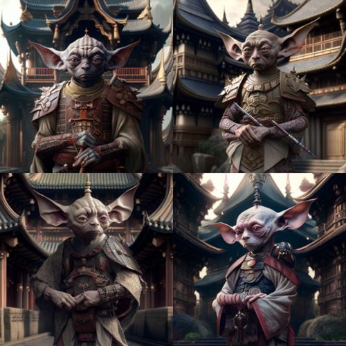 Нейросеть Midjourney персонажей книги Гарри Поттер в самурайском стиле нарисовала. 03