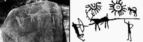 Изображение космического апокалипсиса на старинных индийских камнях. 02