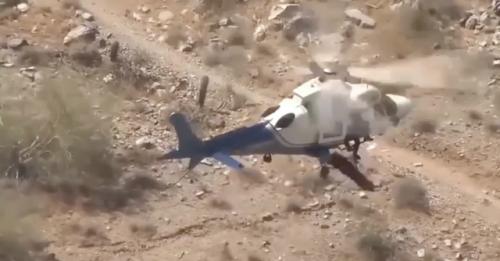 74-Летняя женщина из аризоны сломала нос во время похода, и для её эвакуации был вызван вертолёт. 01