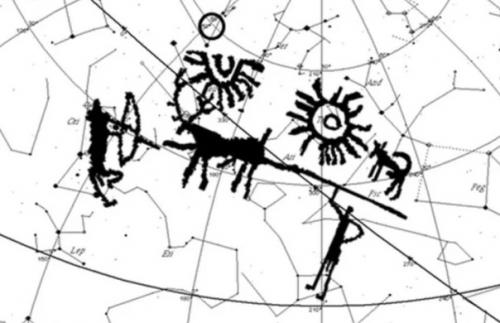 Изображение космического апокалипсиса на старинных индийских камнях. 01