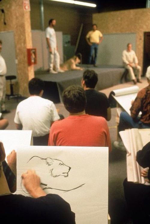 Художники студии Disney во время работы над мультфильмом Король Лев, 1993 год. 05