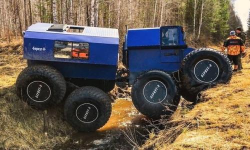 Беркут-8 - это плавающий снегоболотоход - амфибия широкого спектра применения на шинах сверхнизкого давления. 02