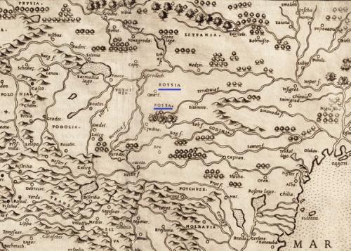 Рутения.  Россия ( Rossia) на западно - европейских картах XIV - XVI вв. 02 Рутения.  Россия ( Rossia) на западно - европейских картах XIV - XVI вв. 02