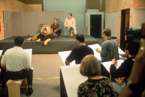 Художники студии Disney во время работы над мультфильмом Король Лев, 1993 год. 04