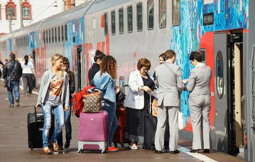Москва - Адлер - двухэтажный чудо - поезд.