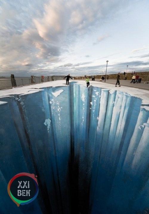 Самые большие и завораживающие 3D картины на асфальте от Эдгара Мюллера. 03