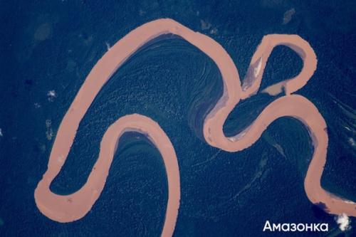 Волга, амур и другие большие реки из космоса. 02