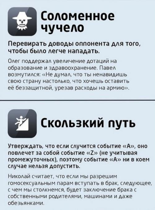 Логические ошибки - следствие слабых аргументов. 02