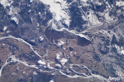 Волга, амур и другие большие реки из космоса. 05