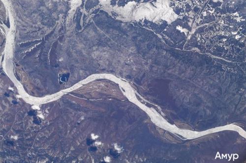Волга, амур и другие большие реки из космоса. 01