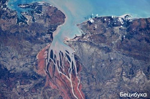 Волга, амур и другие большие реки из космоса. 06