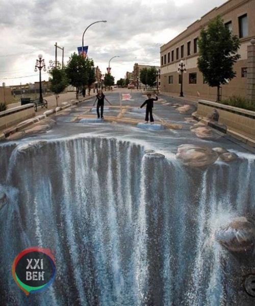 Самые большие и завораживающие 3D картины на асфальте от Эдгара Мюллера. 05