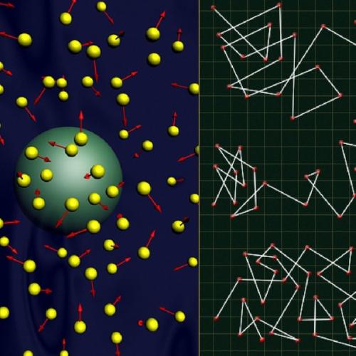 Броуновское движение - это хаотическое и беспорядочное движение маленьких частиц, как правило, молекул в разных жидкостях или газах. 01