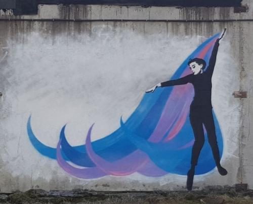 В Петербурге появились три граффити с одри хепберн. 02