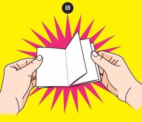 Мы делаем мини - альбомчик из одного листа. 08