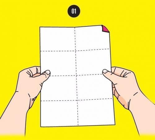 Мы делаем мини - альбомчик из одного листа.