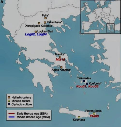 Генетики происхождение эгейской цивилизации бронзового века установили. 01