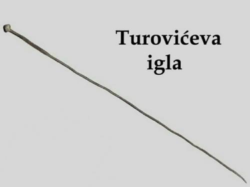 Туровичева игла.
Туровичева игла представляет собой жезл из чистого железа без каких-либо примесей.  