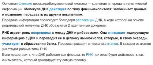 В чем разница между днк и РНК. 05