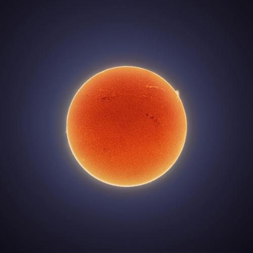 Мкс на фоне солнца. 02