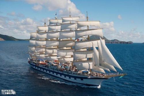 Великолепный Royal Clipper: самое большое парусное судно в мире.