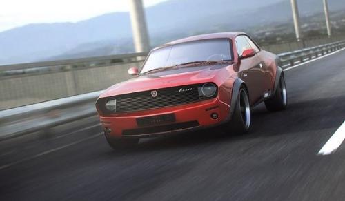 Концепт Volga.  Вот, что бывает, когда дизайнеру нравятся американские Масл - Кары, а денег хватает только на волгу …. 01