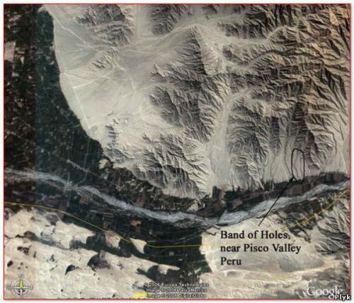 Перфолента на склоне Анд - писко Valley, перу. 01 Перфолента на склоне Анд - писко Valley, перу. 01