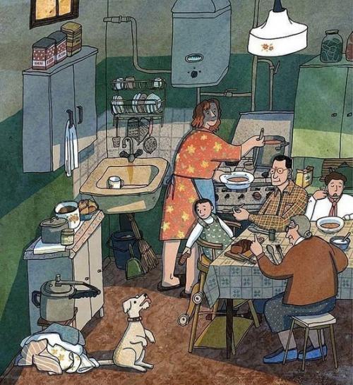 Серия иллюстраций с нотками ностальгии от Анны десницкой. 04