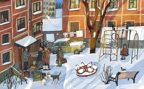 Серия иллюстраций с нотками ностальгии от Анны десницкой. 02