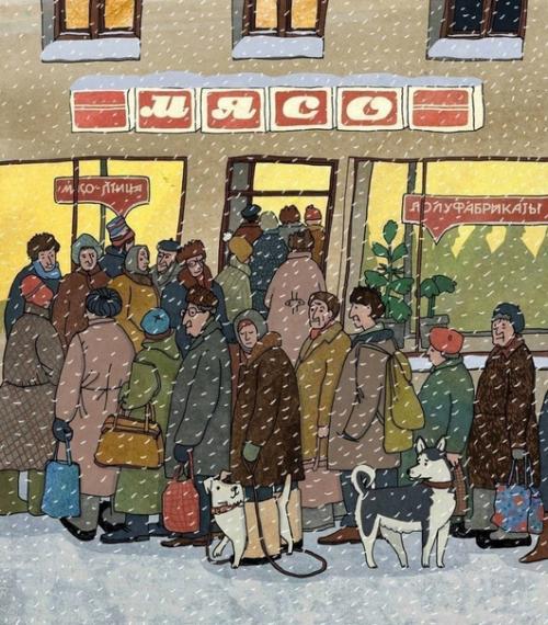 Серия иллюстраций с нотками ностальгии от Анны десницкой. 01