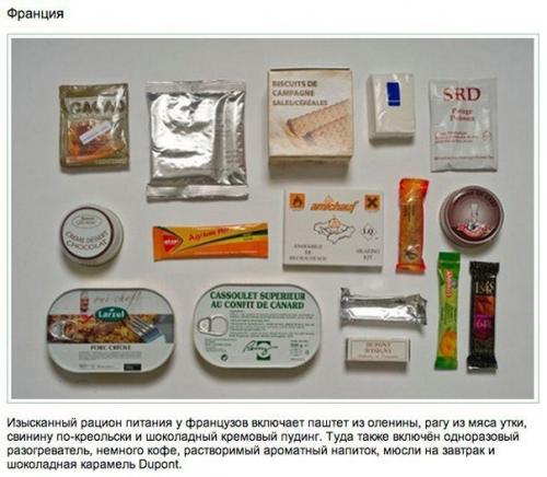Типичный армейский сухой паёк разных стран мира. 03
