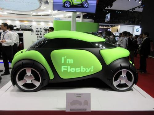 Flesby: необычный концепт - кар с наружными подушками безопасности.

