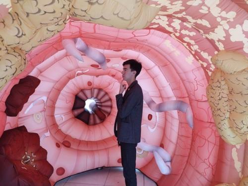 В ТЦ Veer Mall в Екатеринбурге можно насладиться неспешной прогулкой по прямой кишке и вылезти из ануса. 03