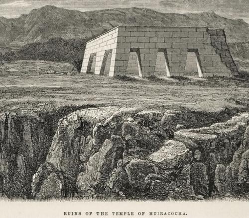 Руины цивилизации инков в рисунках 18 века. 01