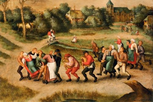 Танцевальная чума средних веков.
