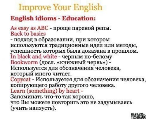 Шпаргалка полезных фраз на английском. 09