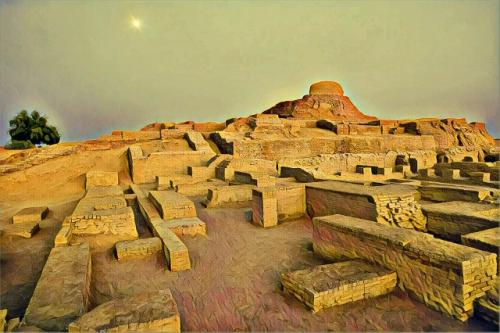 Заброшенный древний город мохенджо - даро, из которого пропали все жители.
