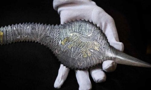 Великолепный церемониальный меч - тальвар XIV века, Хайдарабад, Индия. 01