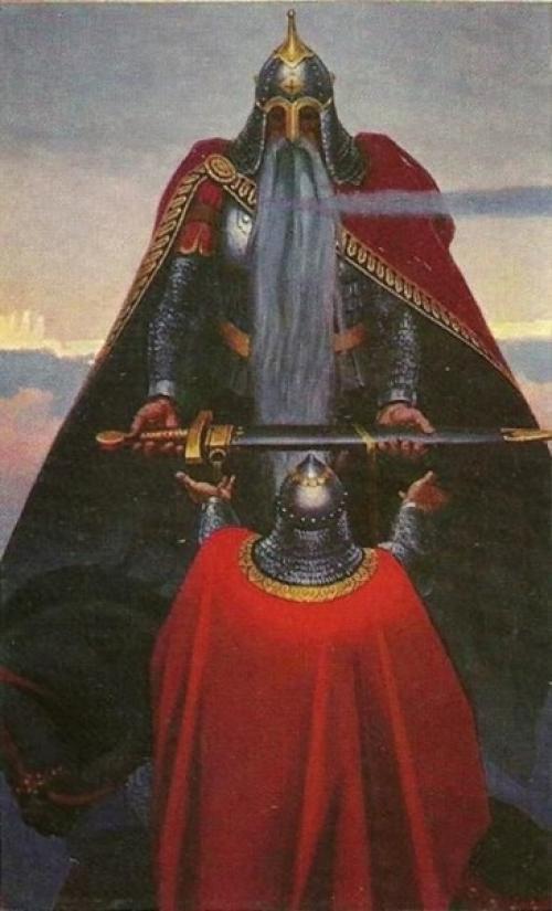 Агриков - меч.  В русских былинах и преданиях зовётся он меч - кладенец или меч - самосек. 04