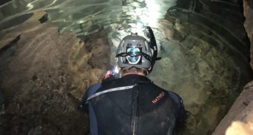 В подводной пещере нашли кости гигантских животных ледникового периода.

