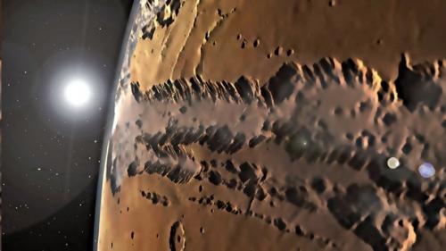 Марс.  Долины маринер. 04