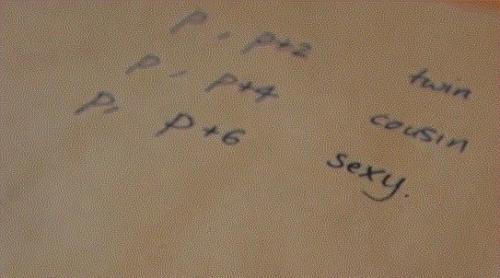 В математике есть понятие сексуальные числа (Sexy Primes.