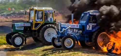 Когда тракторы сходят с ума: самые необычные гонки в России. 04