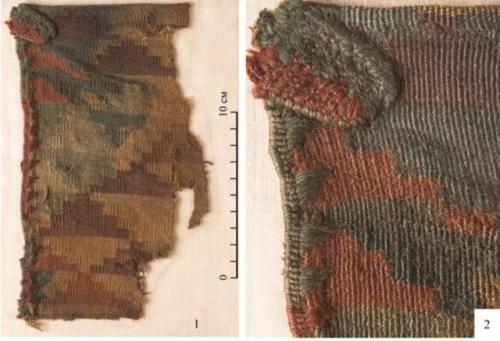 Археологи нашли ткань, которой почти 3000 лет в кургане в Тыве. 02