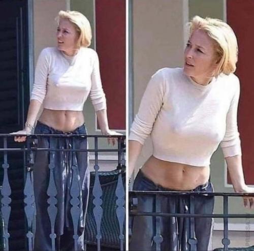 55 летняя агент скалли, как хорошее вино с возрастом становится только лучше. 01