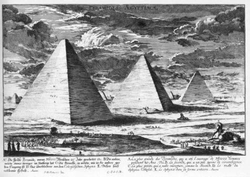 Почему египетские пирамиды на старых рисунках такие странные. 03