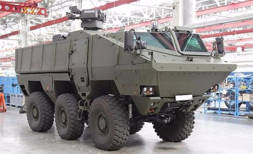 Камаз в гибридный бтр превратился.