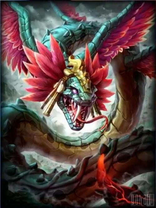 Кукулькан.  Ezomir. Кукулькан (Gukumatz) - Крылатый Змей, в мифологии Майя - одно из главных божеств. 01